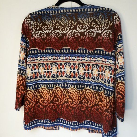 Alfred Dunner Blouse Women's SP EUC Detachable Necklace Layered Look Shirt Top - Picture 4 of 7